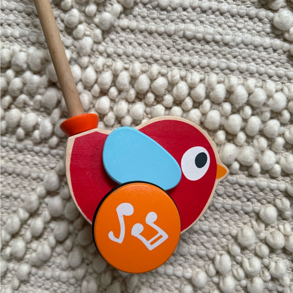 EUC - LILLY THE BIRD: wooden infant baby toy Hape Lilly Musical Push Along - Picture 4 of 4